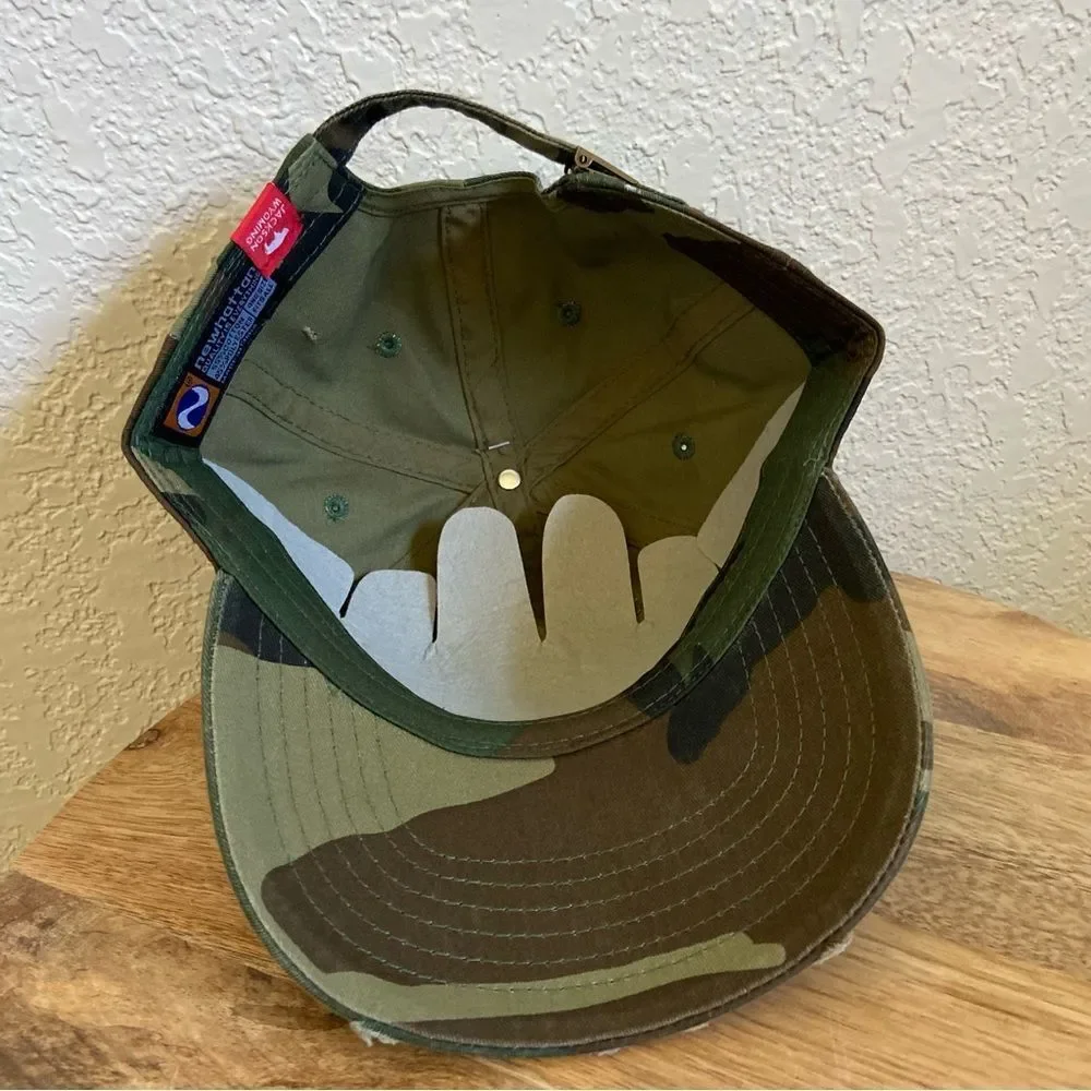 Newhattan Camouflage Distressed Cap
